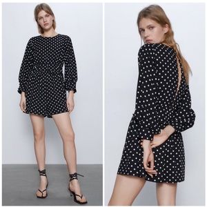 Zara Polka Dot Short Romper